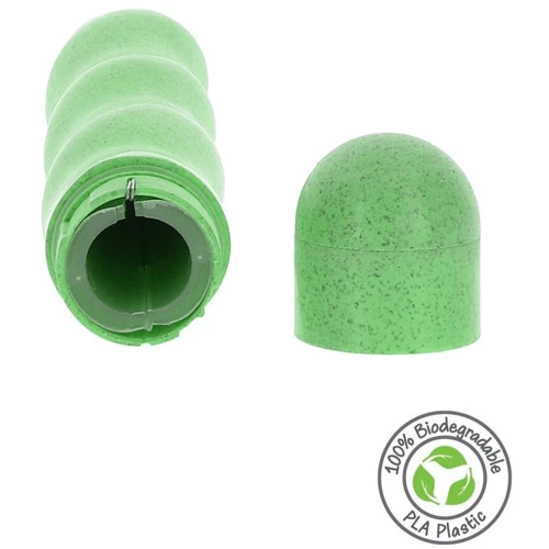 Вибратор Fuck Green Organic Wave Vibrator Green: Длина, см 18