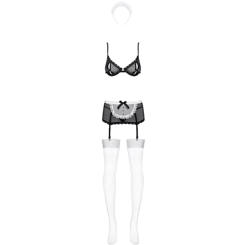 Сексуальный костюм Obsessive Maidme set, L/XL: Вид Костюмы