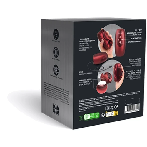 Мастурбатор Manwan SUB.ONE Velvet Red: Призначення  Двухсторонний