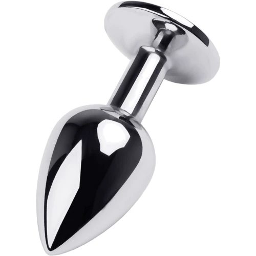Анальная пробка с кристаллом Metal By Toyfa Silver anal plug Tourmaline: Для кого Унисекс