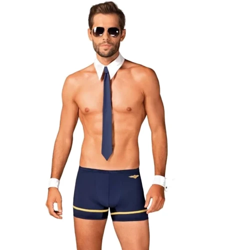 Еротичний комплект Obsessive Pilotman set 2XL/3XL