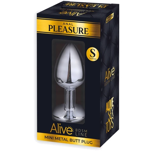 Металлическая анальная пробка с кристаллом Alive Mini Metal Butt Plug Red S: Для кого Унисекс