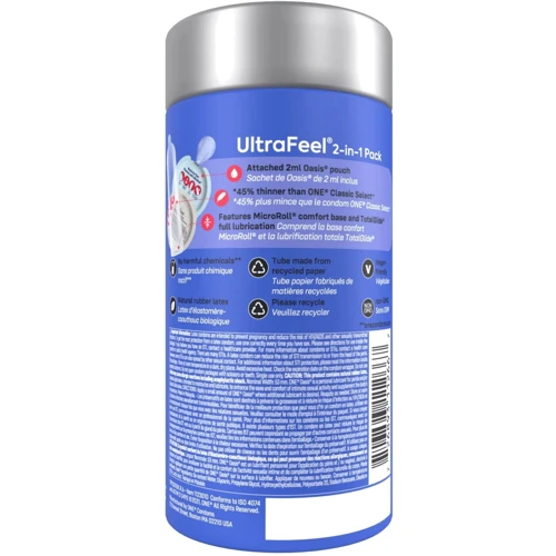 Презервативы ONE Ultra Feel 10 шт, подарочная упаковка тюб: Текстура Гладкие