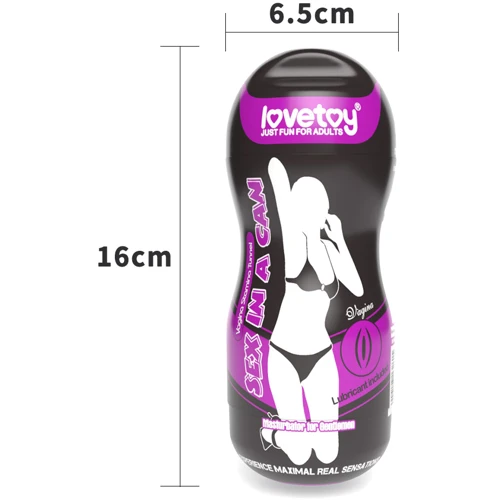 Мастурбатор LoveToy Sex In A Can Vagina Stamina Tunnel: Материал Киберкожа