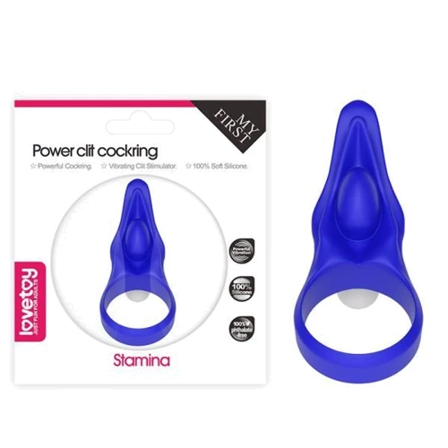 Эрекционное виброкольцо LoveToy Power Clit Cockring, Blue: Производитель LOVETOY