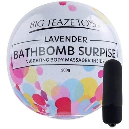 Бомбочка для ванны с вибропулей Big Teaze Toys Bath Bomb Surprise Lavender: Тип и форма Вибропули