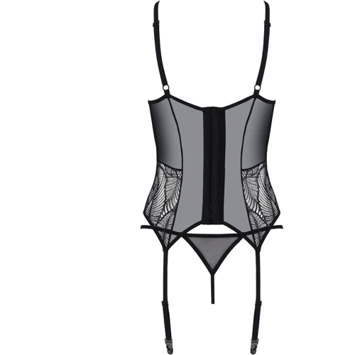 Корсет ECO Passion LEAFA CORSET black S/M: Материал Полиамид