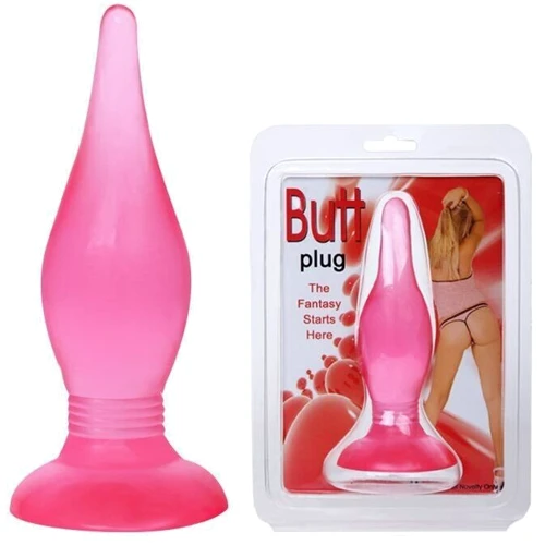 Анальная пробка на присоске Butt plug, BI-017006 Pink: Особенности С присоской, Водонепроницаемые