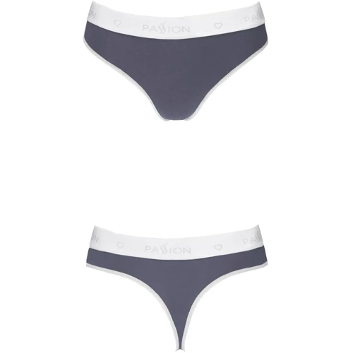 Спортивные трусики-стринги Passion PS007 PANTIES dark grey, size XL: Вид Трусы