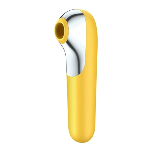 Смарт вібратор і вакуумний стимулятор 2-в-1 Satisfyer Dual Love Yellow