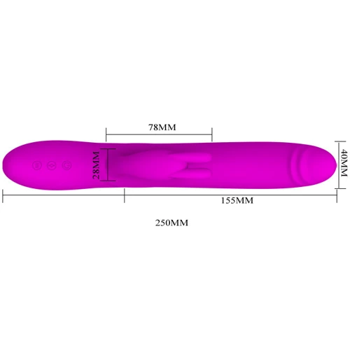 Вібратор Pretty Love Byron Vibrator Purple: Тип управління кнопкове