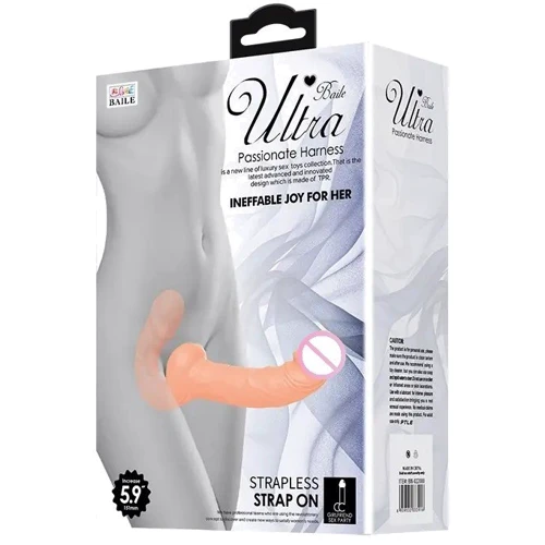 Страпон безремневой LYBAILE - STRAPLESS Strap On (BW-022080): Тип Двухсторонние