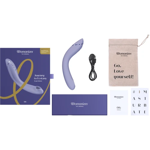 Вакуумний вібратор для точки G Womanizer OG Lilac: Тип управління кнопкове