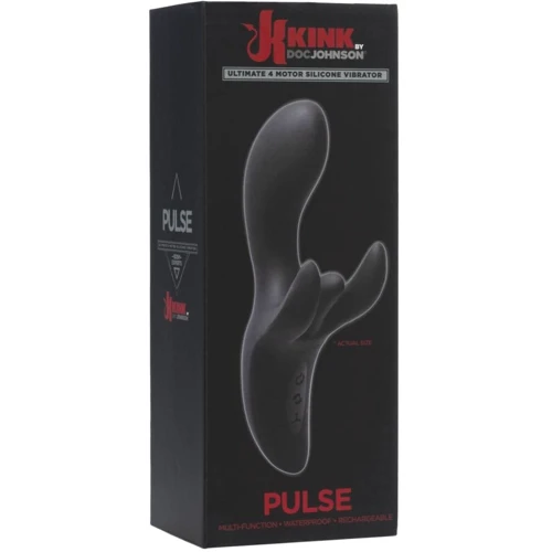Вибратор-кролик Doc Johnson Kink - Pulse - Ultimate 4 Motor Silicone Vibrator: Для кого Для женщин
