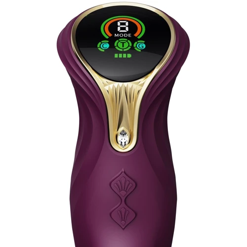 Пульсатор Zalo Mose Velvet Purple: Длина, см 25.7