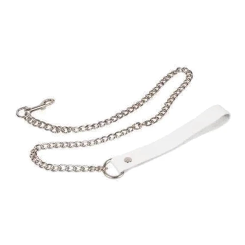 Поводок Leather Leash, white