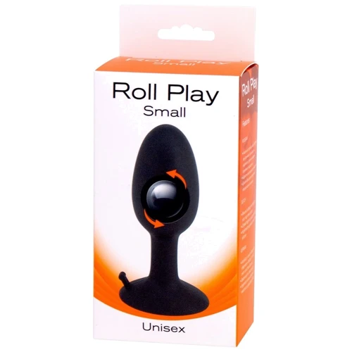 Seven Creations Roll Play Small - анальная пробка с шариком внутри, 7х2,8 см: Тип Анальные пробки