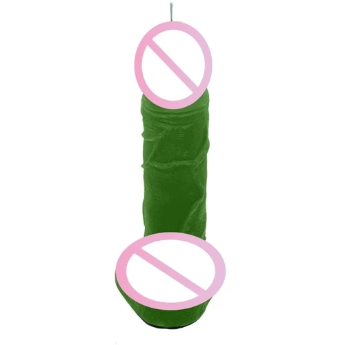 Свічка у вигляді члена Чистий Кайф Green size L: Виробник Luxart