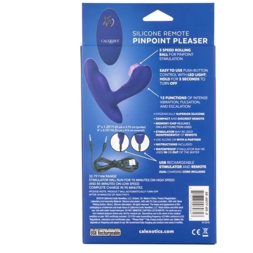 CalExotics Remote Pinpoint Pleaser - вибромассажер простаты, 7.25x3.25 см фото 12