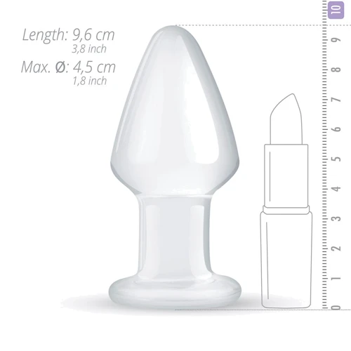 Стеклянная анальная пробка Gildo Glass Buttplug No. 25: Материал Стекло