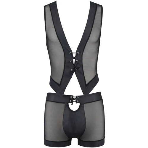 Изысканный комплект Passion 053 SET WILLIAM black L/XL: Материал Полиэстер