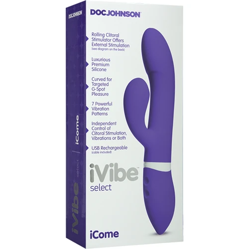 Вибратор iVibe Select iCome 11,5х3,8 см, фиолетовый: Назначение Для точки ДЖИ