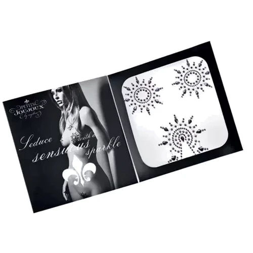 Пестіс Petits Joujoux Gloria set of 3 - Black / Purple: Застосування На груди