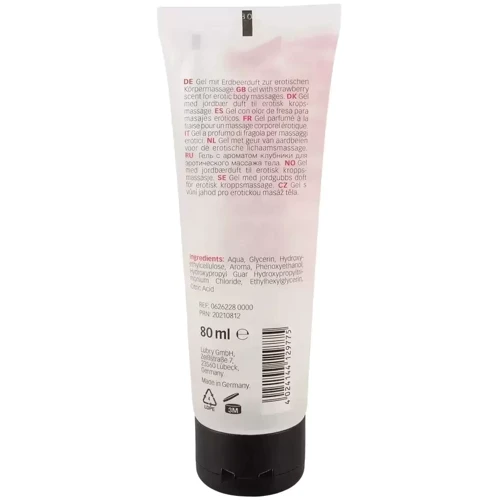 Веганський гель для масажу Just Play Strawberry Gel, 80 мл: Тип Гель