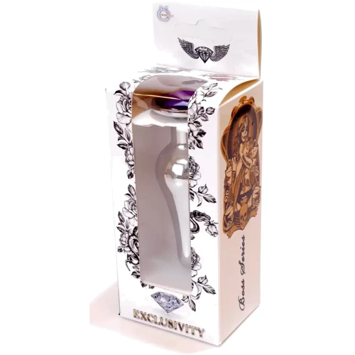 Анальная пробка с кристаллом BOSS of TOYS Boss Series - Jewellery Silver BUTT PLUG Purple, BS6400079 фото 7