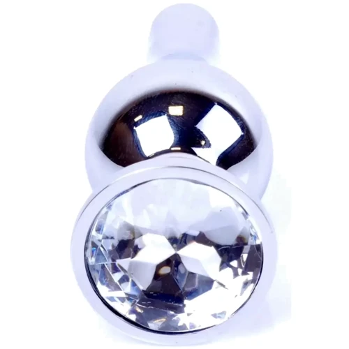 Анальная пробка BOSS of TOYS Boss Series - Jewellery Silver BUTT PLUG Clear (BS6400075) фото 7