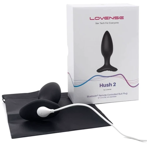 Анальная смарт вибропробка Lovense Hush 2, размер S: Наличие вибрации Есть