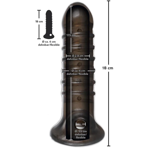 Насадка на член Rebel Dick & Ball Sleeve: Назначение Для увеличения