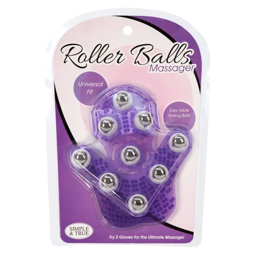 Simple & True Roller Balls Massager перчатка для массажа, пурпурный: Для кого Унисекс