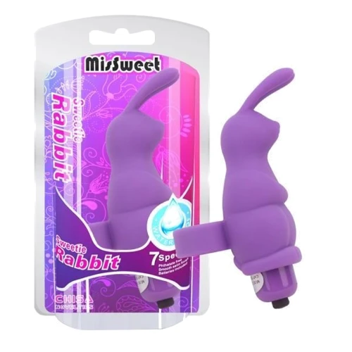 Вибромассажер на палец Chisa Sweeiie Rabbit, Purple: Назначение На палец