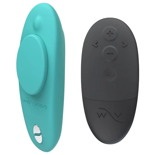 Смарт-вибратор в трусики We-Vibe Moxie+ Aqua с пультом ДУ