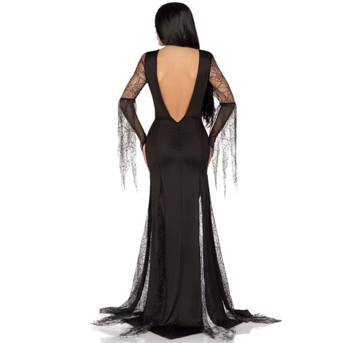 Эротический костюм Мортиши Аддамс Leg Avenue Sexy Spooky Morticia S: Материал Полиэстер