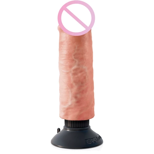 Вибратор Pipedream Vibrating King Cock 6", 15.4x4.8 см, телесный