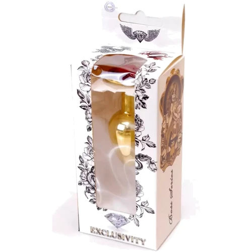 Анальная пробка с кристаллом BOSS of TOYS Boss Series - Jewellery Gold PLUG Red S, BS6400019 фото 7