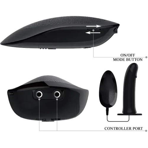 Порожнистий страпон з вібрацією Pretty Love Marvin Strap-On Harness Vibrating: Наявність вібрації Есть