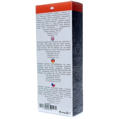 Насадка на пенис с вибрацией BOSS Series Perfect Sleeve Vibrating: Назначение Для увеличения