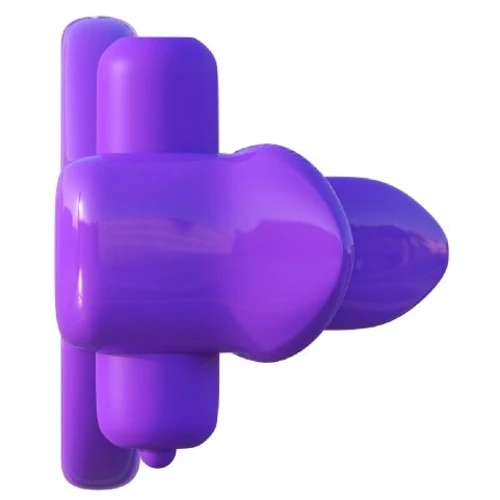 Стимулятор клітора і ерекційне кільце Lovely Licks Couples Ring Purple фото 4