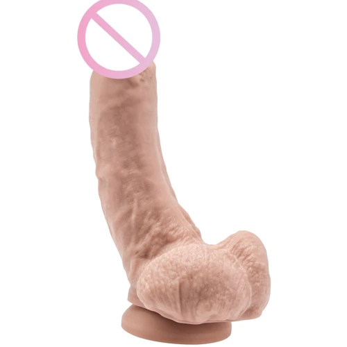 Реалистичный фаллоимитатор с мошонкой и присоской Get Real ToyJoy, 20,5x5 см, телесный: Назначение Вагинальные