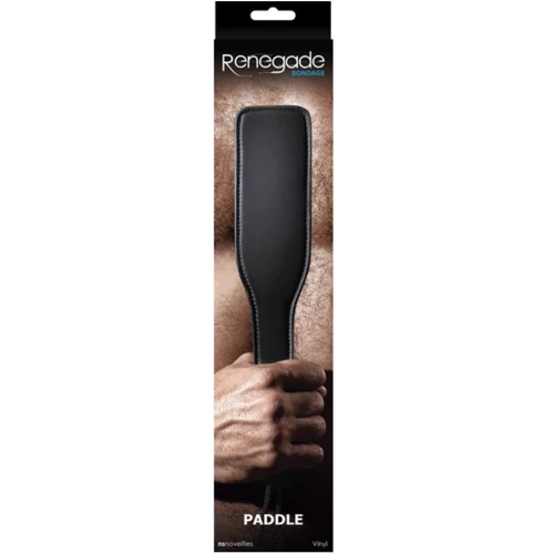 Шлепалка Paddle гладкая из эко-кожи, чёрная: Производитель Paddle