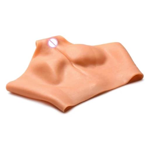 Накладная вагина Master Series Silicone Vagina + Butt Panties - Large: Материал Силикон