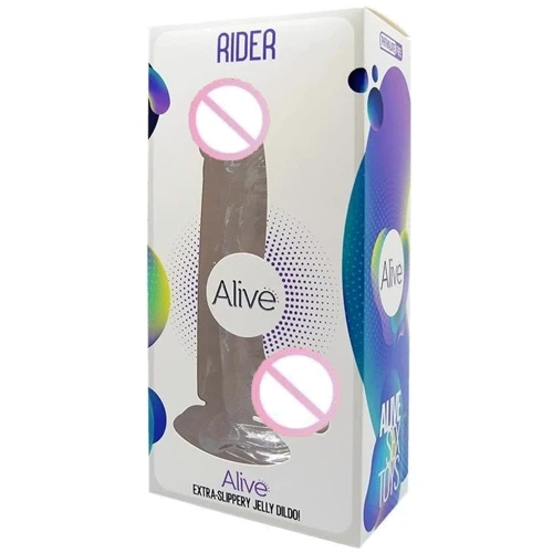 Прозрачный фаллоимитатор Alive Jelly Dildo Rider: Назначение Вагинальные