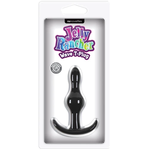 Ns Novelties Jelly Rancher Wave анальна пробка 8.5x2.8 см, чорний: Для кого унісекс