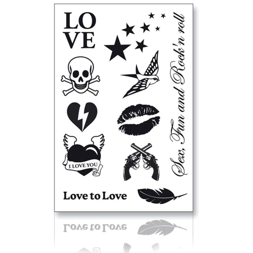 Набір тимчасових тату Love to Love - Rock My Tattoo: Для кого унісекс
