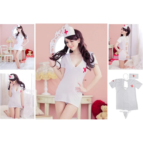 Ігровий костюм Медсестра NDS 3021 White/Red M/L (13973) фото 12