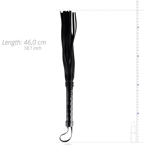Плеть-флогер Whipped - Beat It Flogger - Black, экокожа: Цвет черный