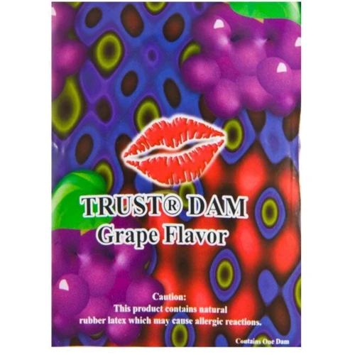 Латексная салфетка Trust Latex Dental Dams Grape 1 шт